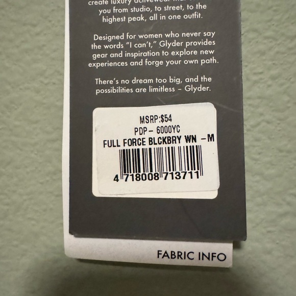 Glyder Full Force BlackBerry Bra - Size Medium - Picture 7 of 7